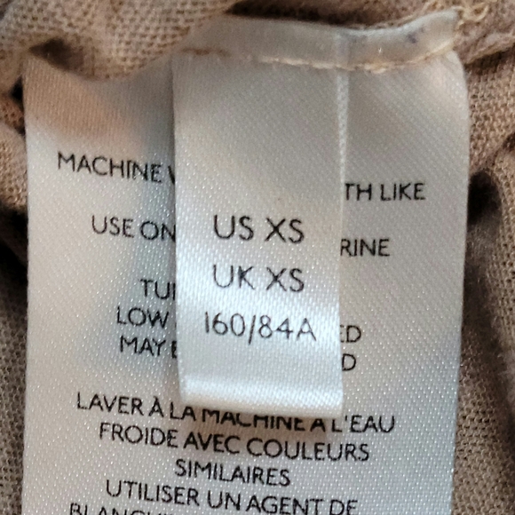 Free People We The Free On My Mind V Neck Shirt Long Sleeve Sz XS Light Earth - Picture 14 of 16